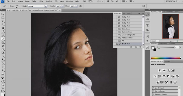 Ako na retušovanie fotiek v Adobe Photoshop