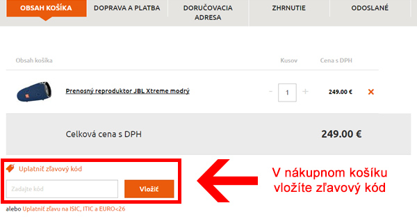 Ako uplatniť zľavový kód na Hej.sk