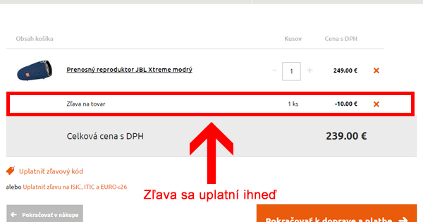 Ako uplatniť zľavový kód na Hej.sk