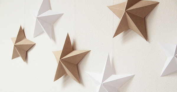 Ako vyrobiť papierové vianočné hviezdy